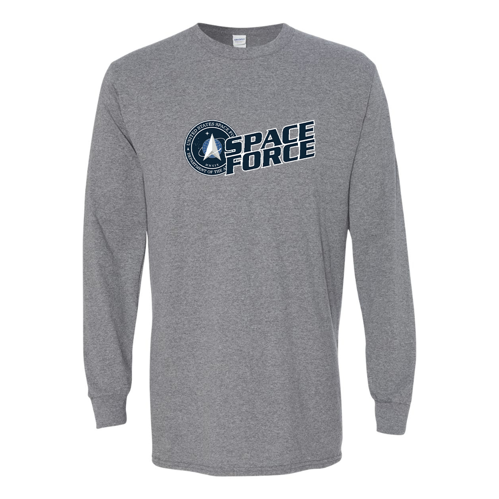 Men's  Space Force Gildan Heavy Cotton Long Sleeve T-Shirt