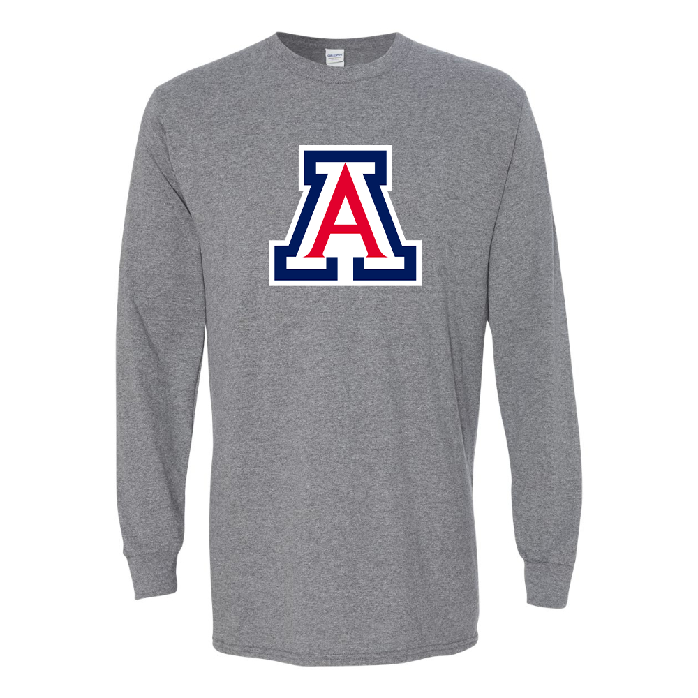 Men's  Arizona Wildcats Gildan Heavy Cotton Long Sleeve T-Shirt