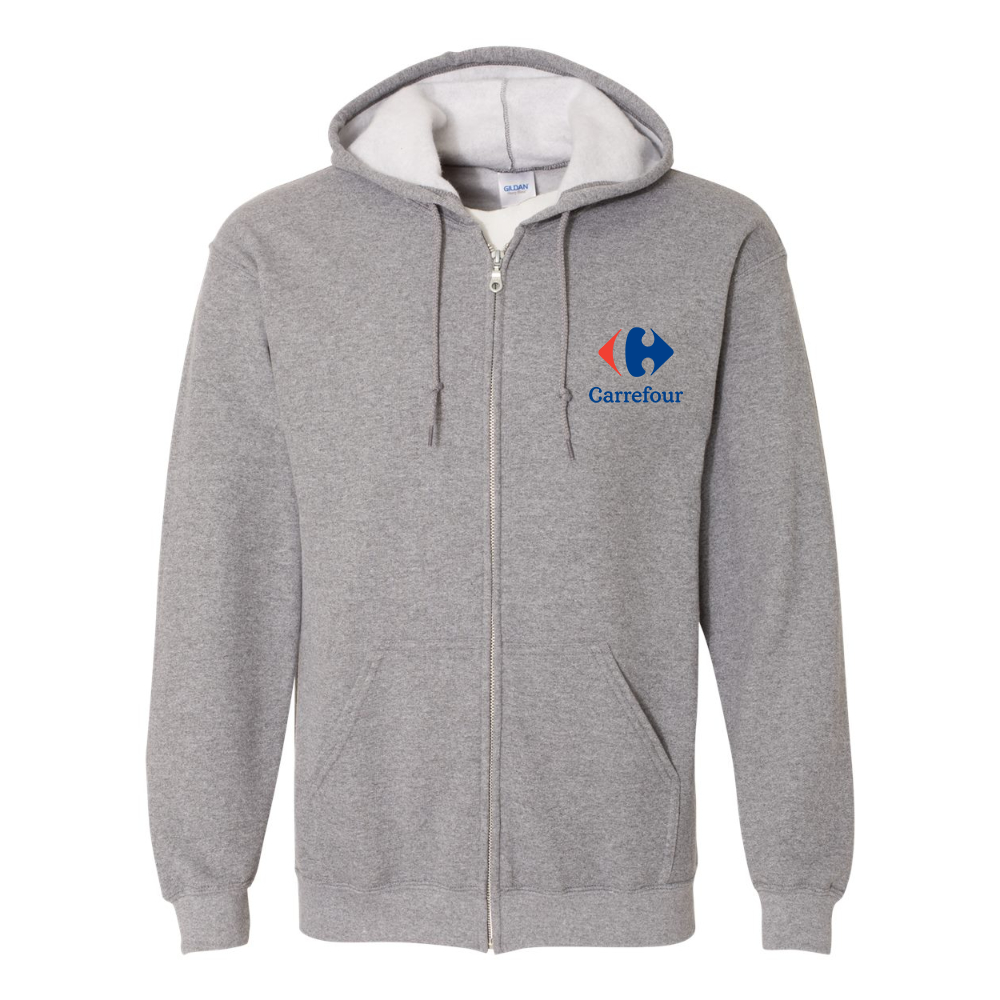 Men's Carrefour  Gildan  Heavy Blend Full Zip Hooded Sweatshirt