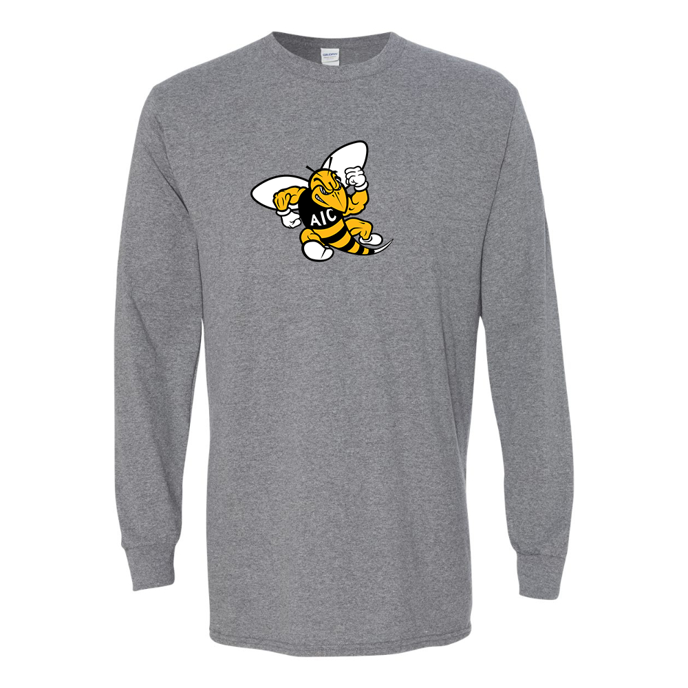 Men's AIC Yellow Jackets  Gildan Heavy Cotton Long Sleeve T-Shirt