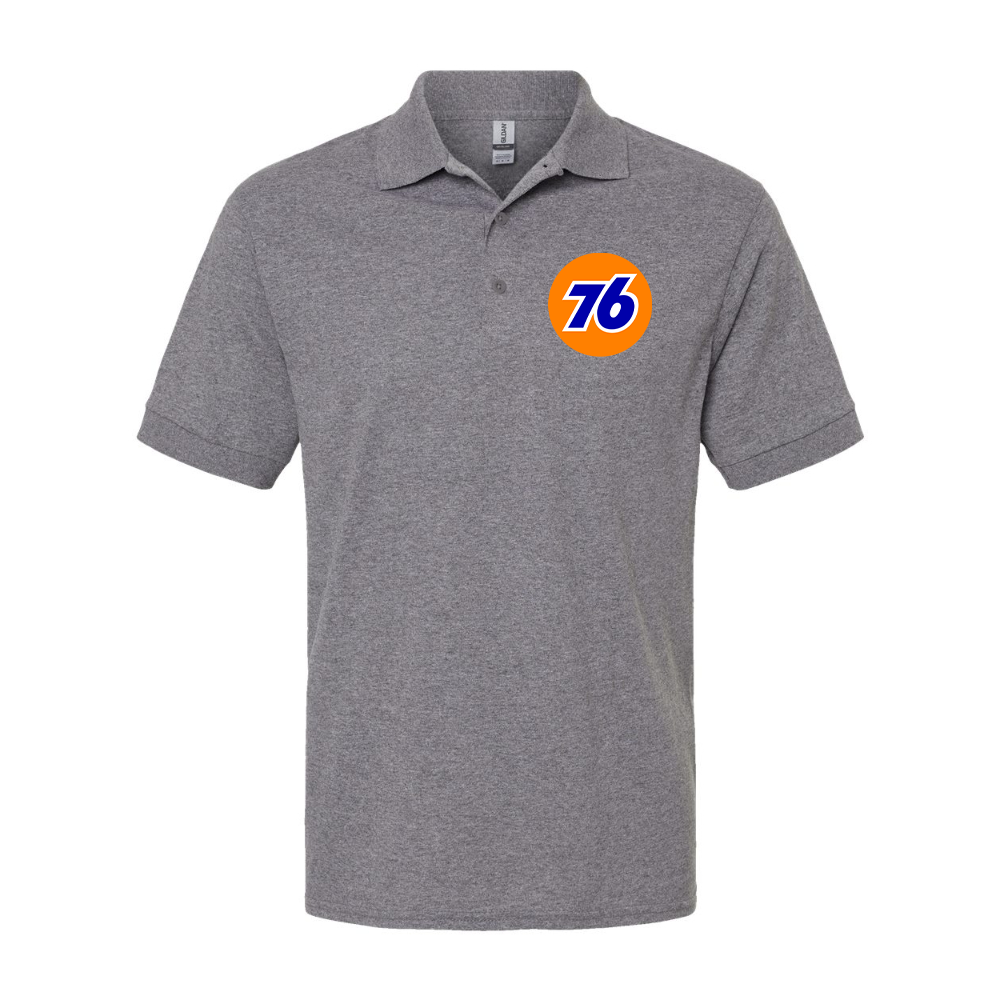 Men's 76 Gas Station  Gildan Dry Blend Jersey Polo