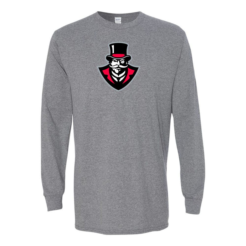Men's  Austin Peay Governors  Gildan Heavy Cotton Long Sleeve T-Shirt