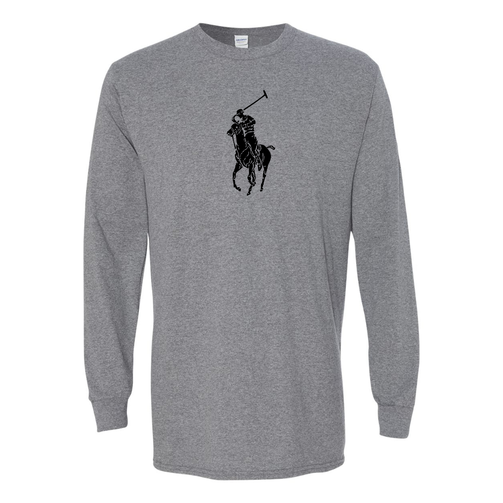 Men's  Polo Ralph Lauren Gildan Heavy Cotton Long Sleeve T-Shirt