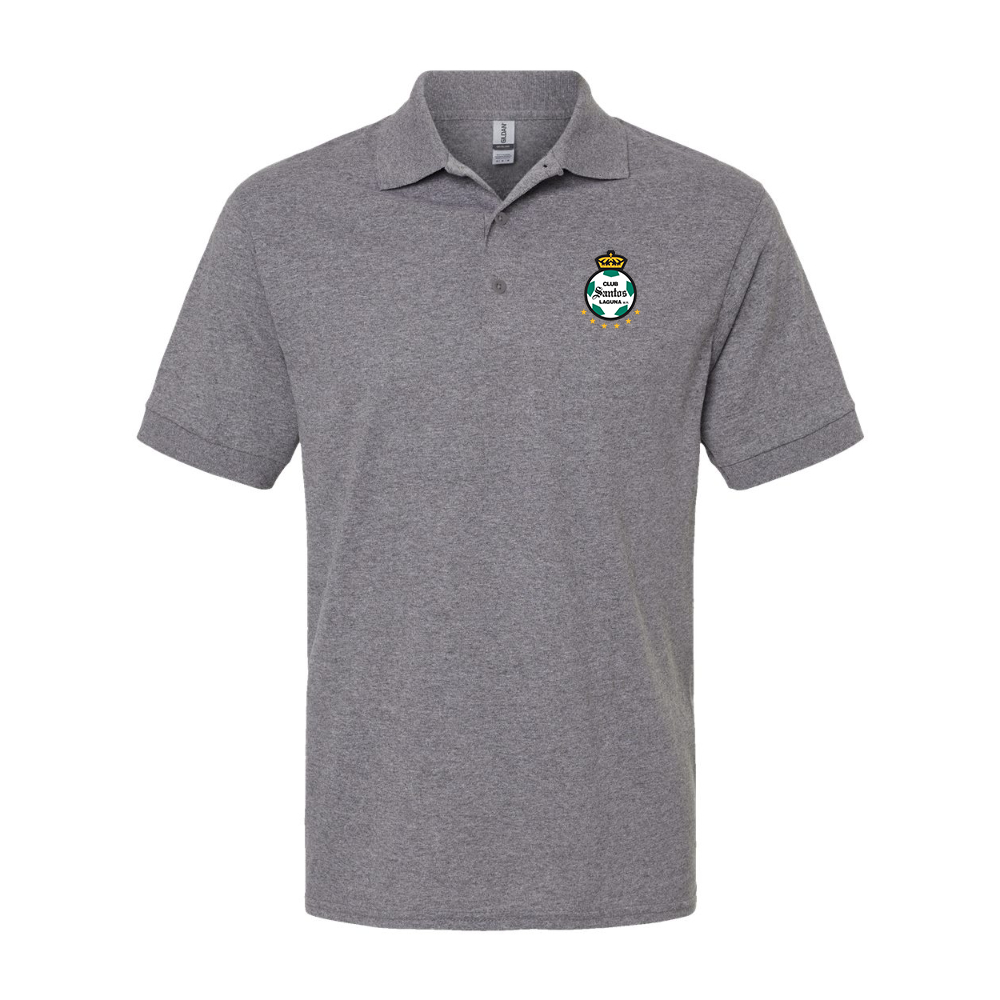 Men's Santos Laguna Soccer Gildan Dry Blend Jersey Polo