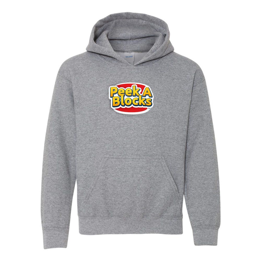 Youth  Peek A Blocks Gildan Heavy Blend  Hooded Sweatshirt
