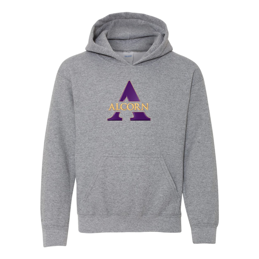 Youth Alcorn State Braves Gildan Heavy Blend  Hooded Sweatshirt