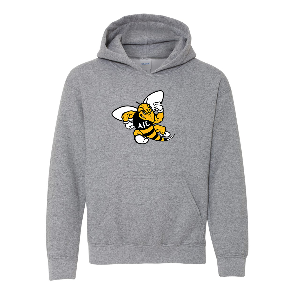 Youth AIC Yellow Jackets Gildan Heavy Blend  Hooded Sweatshirt