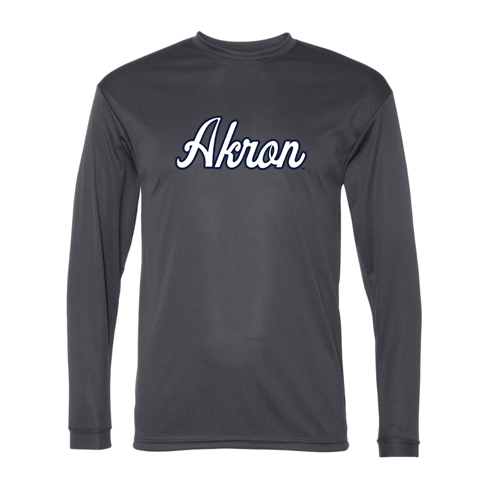 Men's Akron Zips  Performance Long Sleeve T-Shirt