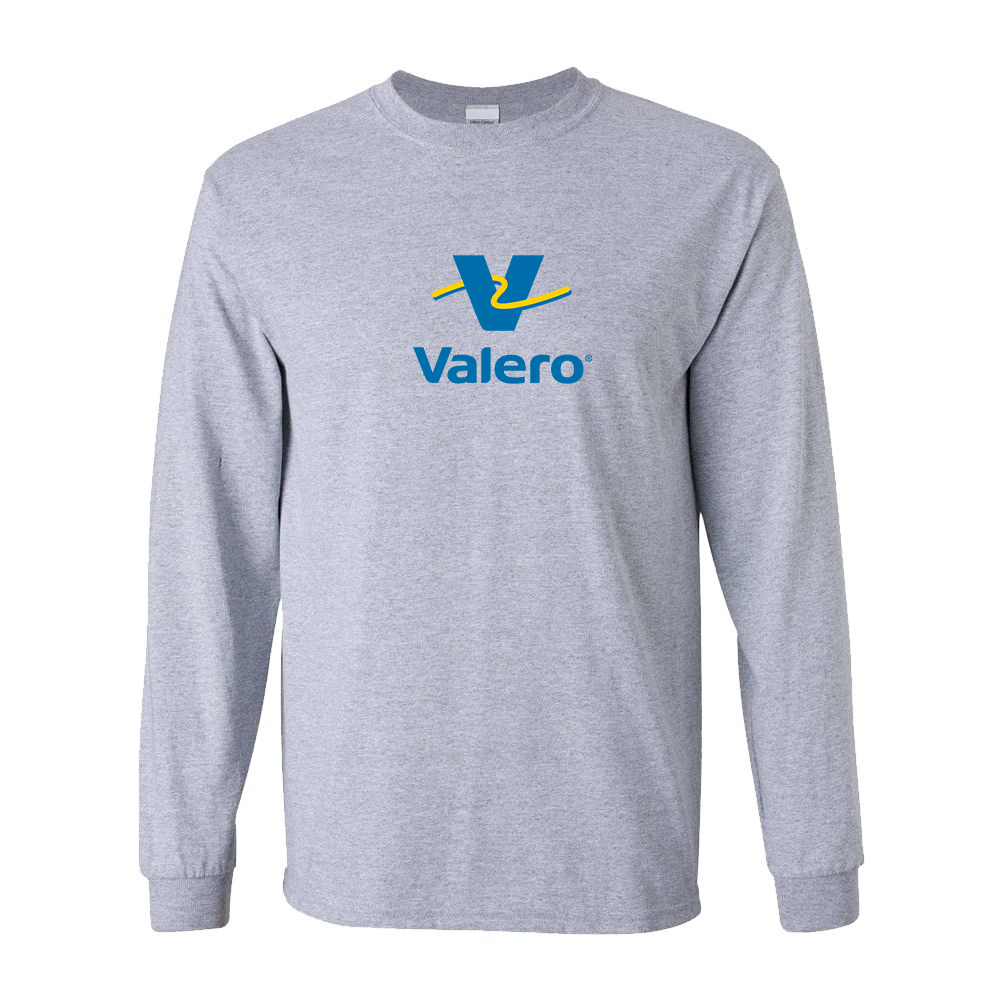Men's Valero Gas Station Logo Cotton Long Sleeve T-Shirt