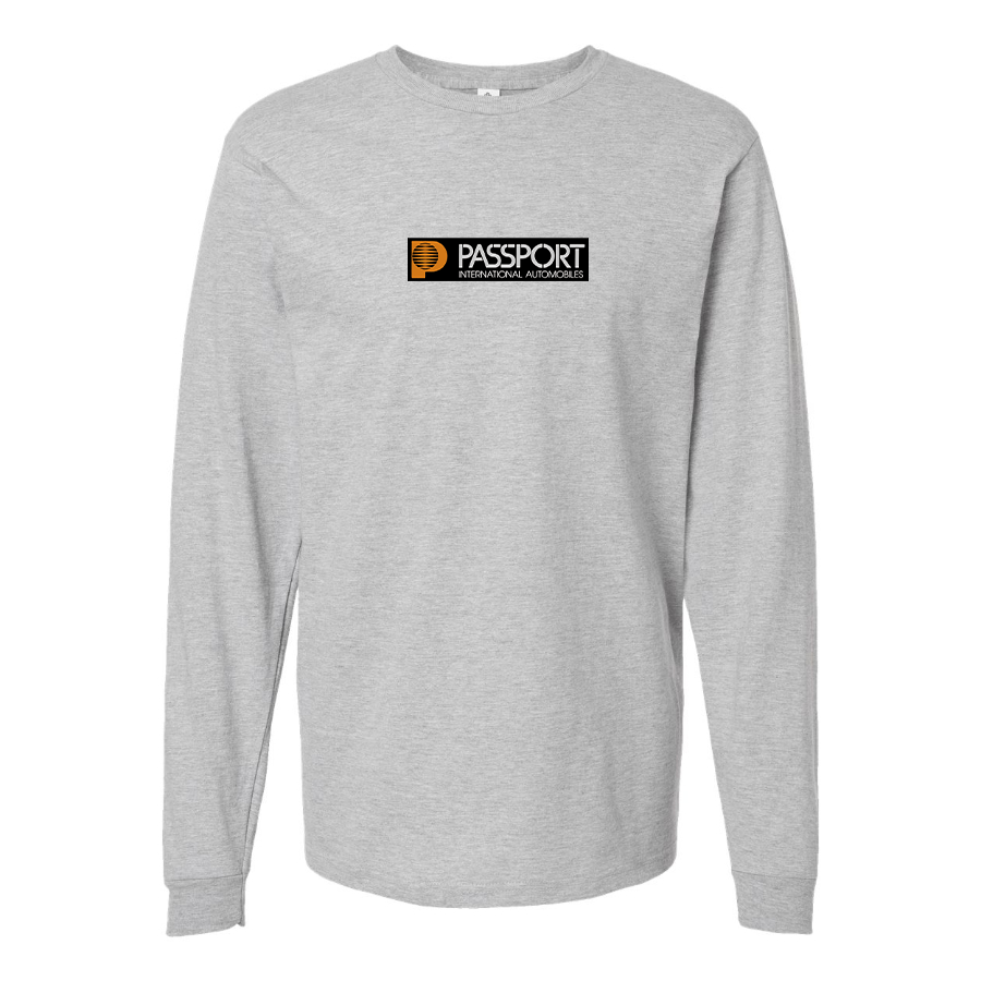 Men's Passport  Logo Cotton Long Sleeve T-Shirt