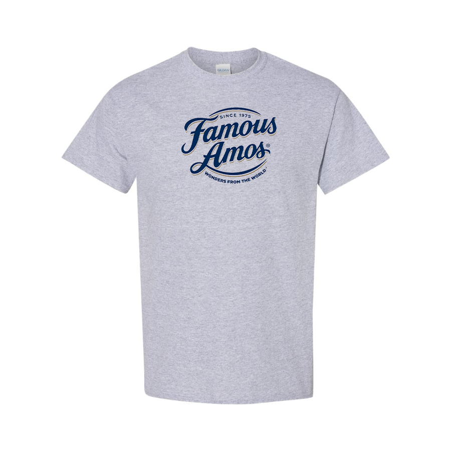 Men's Famous Amos Logo Cotton T-Shirt
