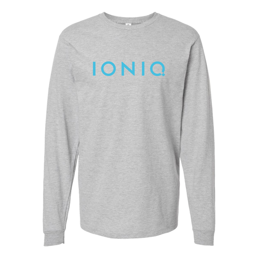Men's  Ioniq Logo Cotton Long Sleeve T-Shirt