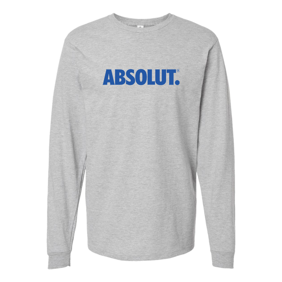 Men's Absolut Logo Cotton Long Sleeve T-Shirt