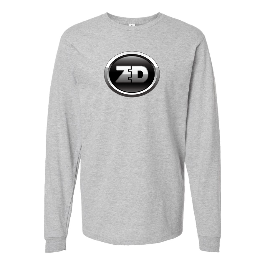 Men's Zhidou Logo Cotton Long Sleeve T-Shirt