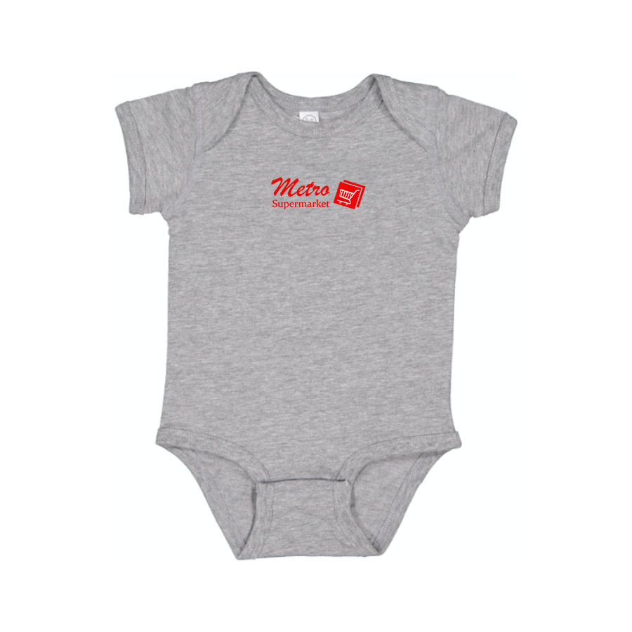 Metro Supermarket Logo  Baby Onesie Romper
