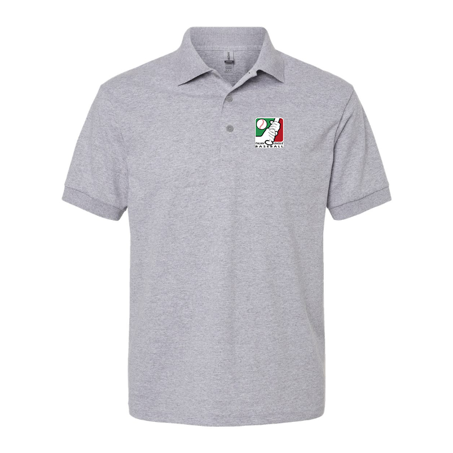 Men's Italian Baseball League Logo Dry Blend Polo