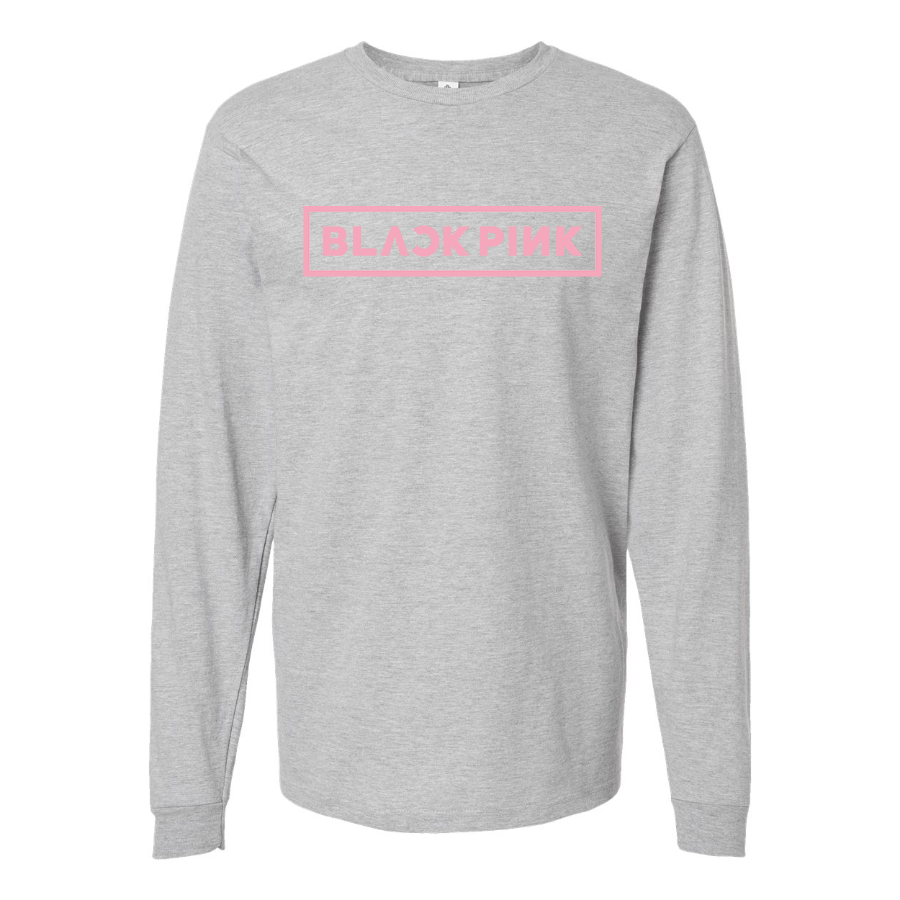 Men's  Blackpink Logo Cotton Long Sleeve T-Shirt