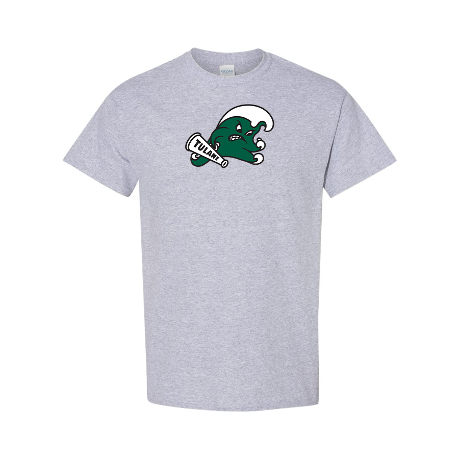Men's Tulane Green Wave Logo   Cotton T-Shirt
