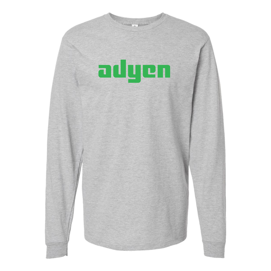 Men's Adyen Logo Cotton Long Sleeve T-Shirt
