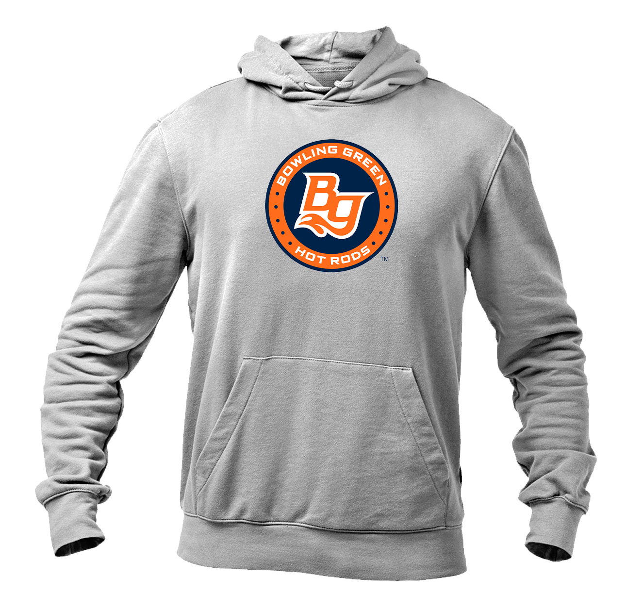 Men's Bowling Green Hot Rods Logo Pullover Hoodie