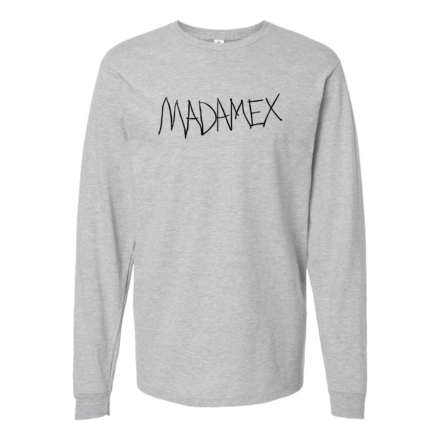 Men's Madonna  Logo Cotton Long Sleeve T-Shirt