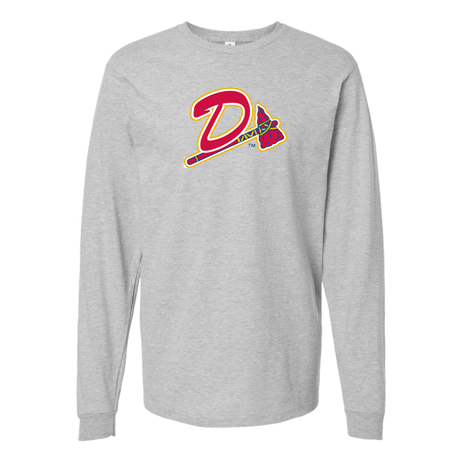 Men's Danville Braves Logo Cotton Long Sleeve T-Shirt