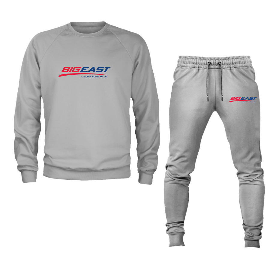 Men's Big East Conference Crewneck Sweatshirt Joggers Suit