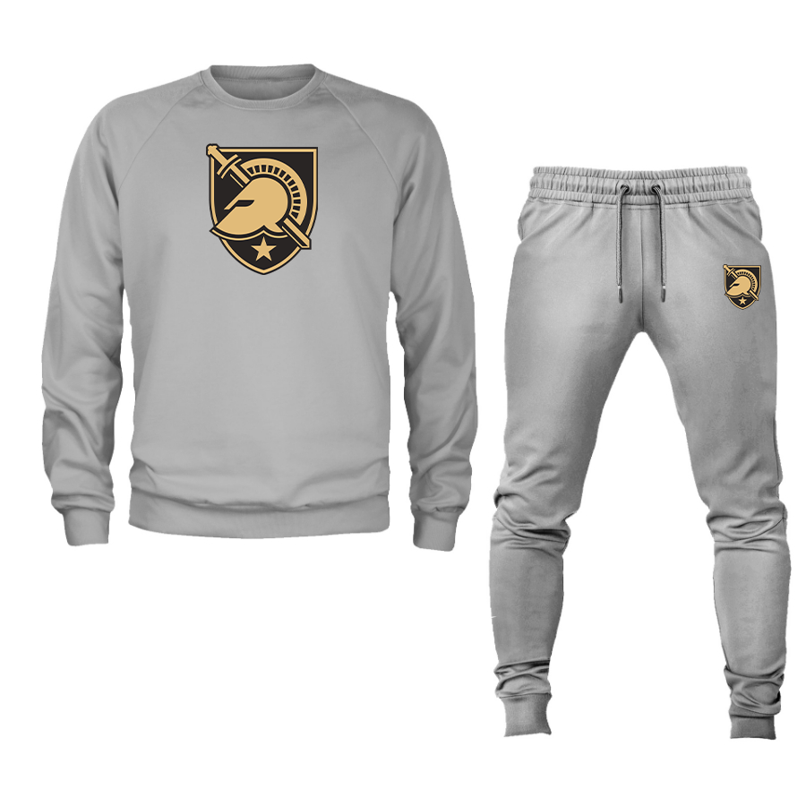 Men's  Army Black Knights  Crewneck Sweatshirt Joggers Suit