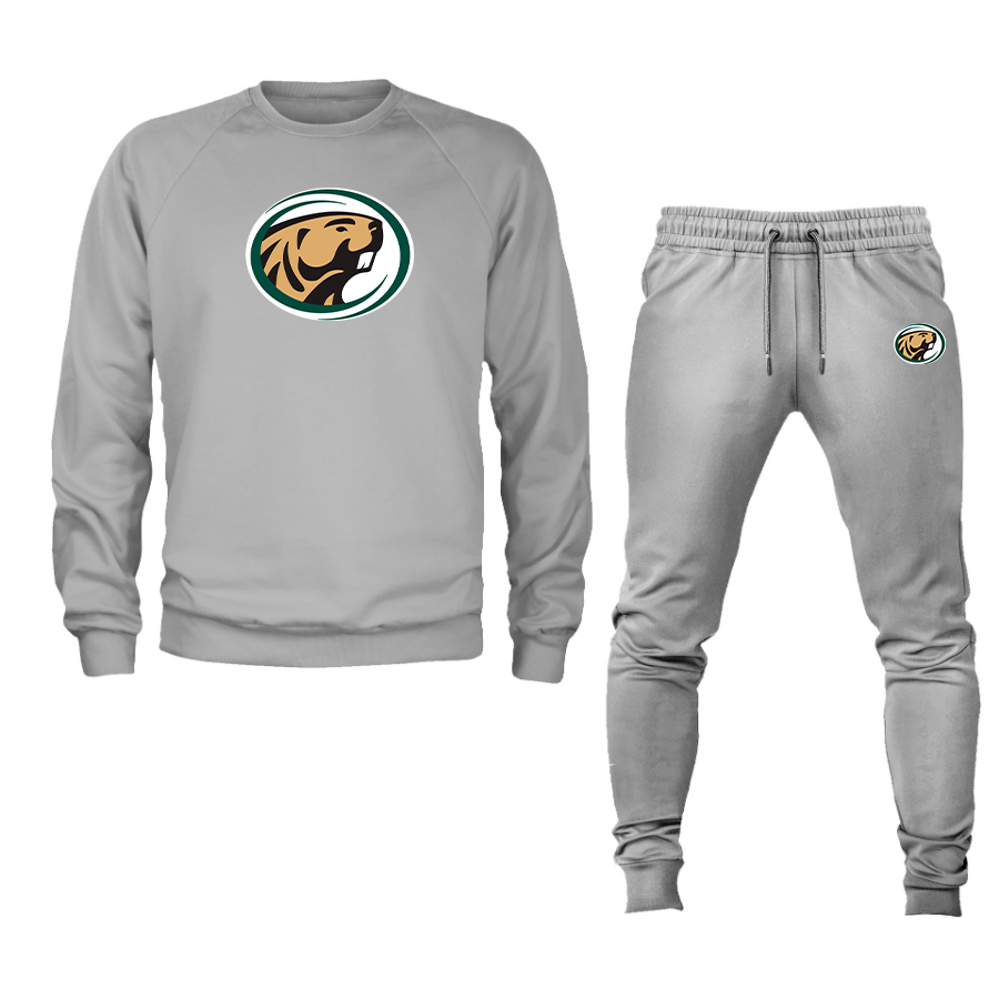 Men's  Bemidji State Beavers Crewneck Sweatshirt Joggers Suit