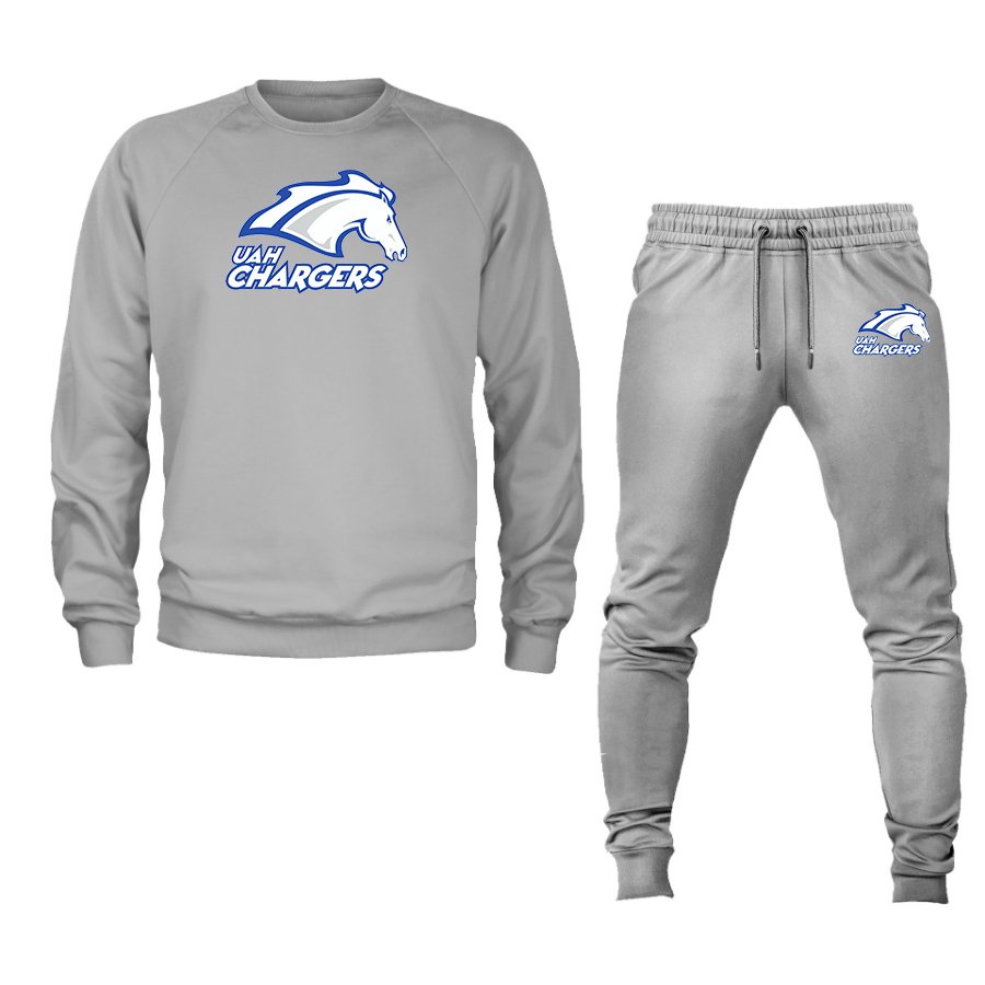 Men's Alabama Huntsville Chargers Crewneck Sweatshirt Joggers Suit