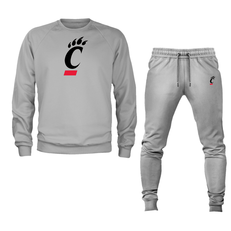 Men's Cincinnati Bearcats Crewneck Sweatshirt Joggers Suit