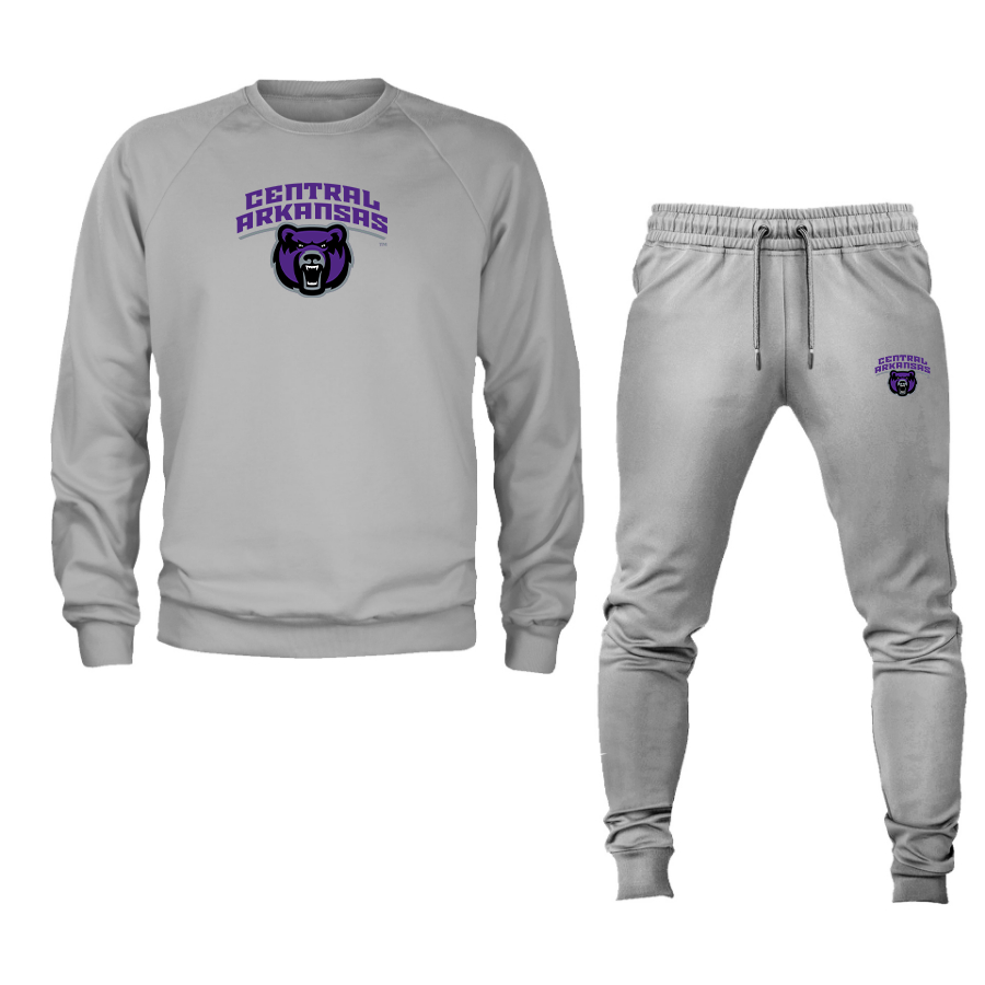 Men's Central Arkansas Bears  Crewneck Sweatshirt Joggers Suit