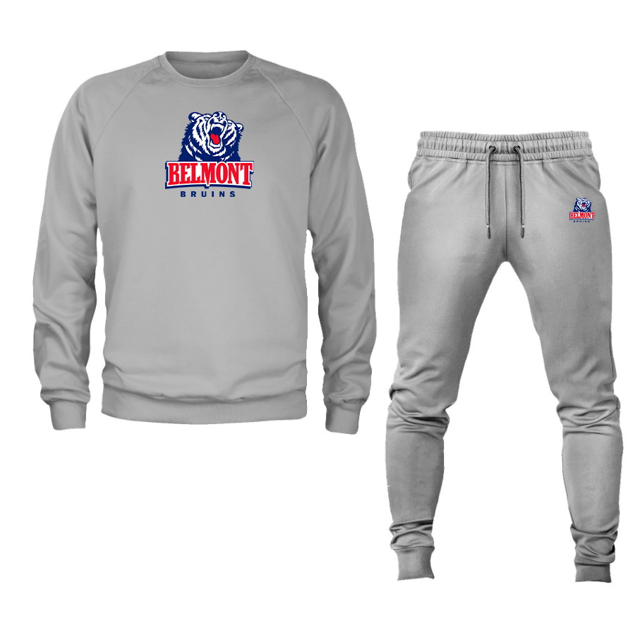 Men's  Belmont Bruins   Crewneck Sweatshirt Joggers Suit