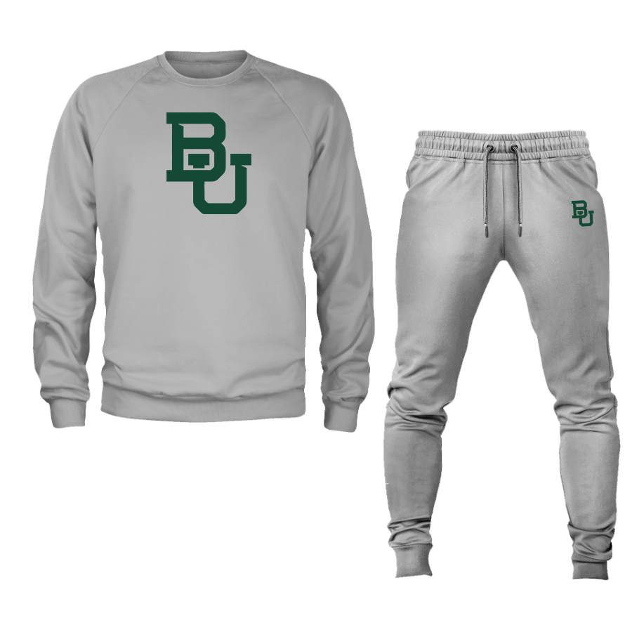 Men's Baylor Bears  Crewneck Sweatshirt Joggers Suit