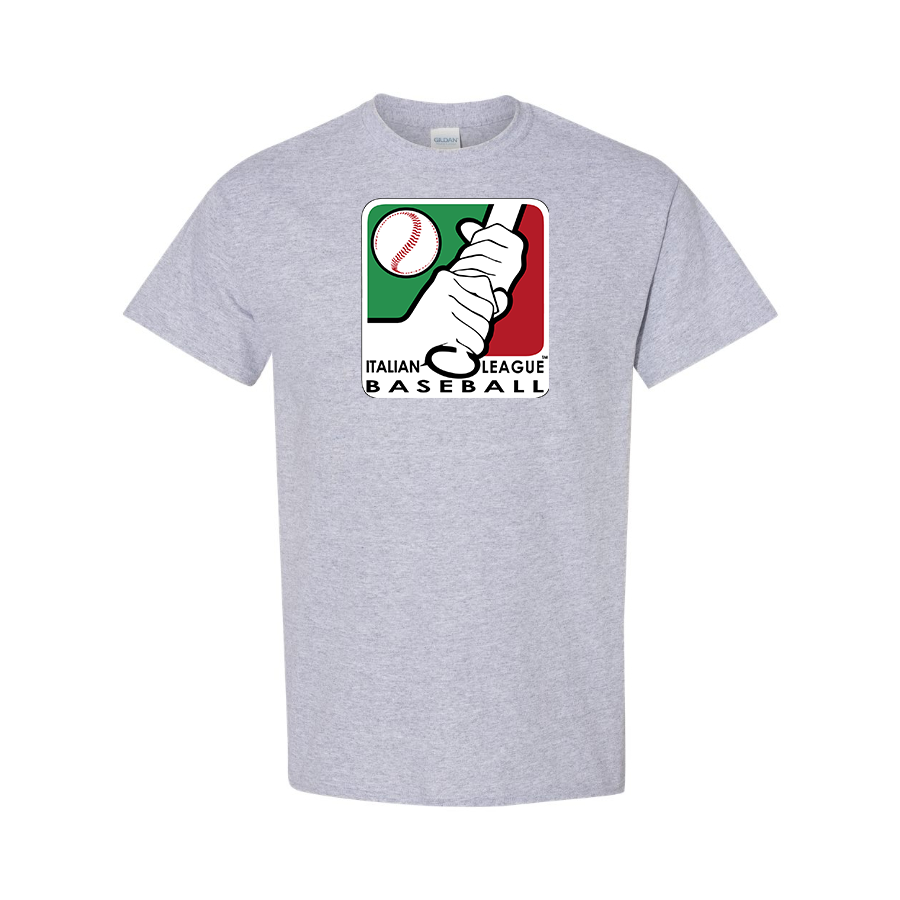 Men's Italian Baseball League Logo Cotton T-Shirt