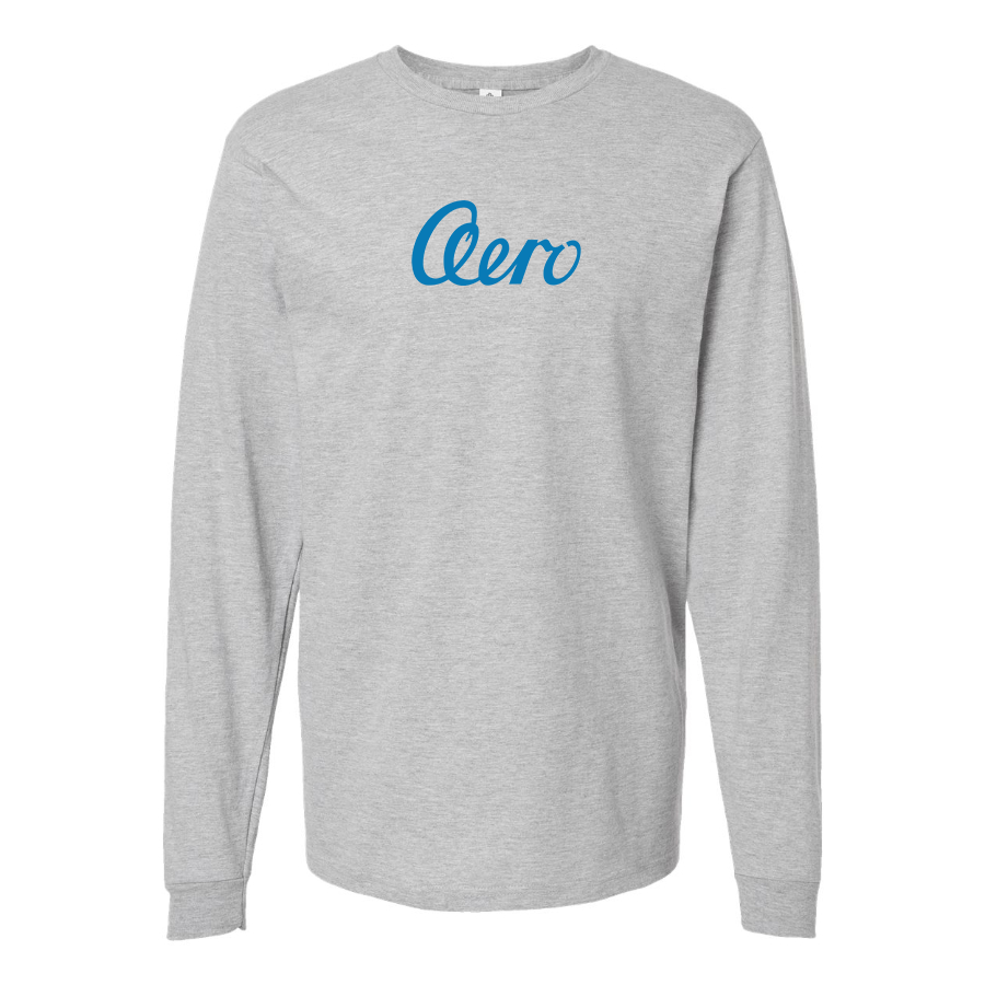 Men's Aero   Logo Cotton Long Sleeve T-Shirt