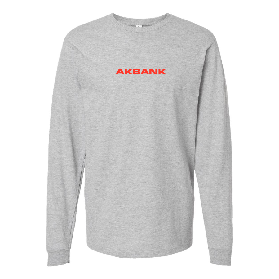 Men's Akbank Logo Cotton Long Sleeve T-Shirt