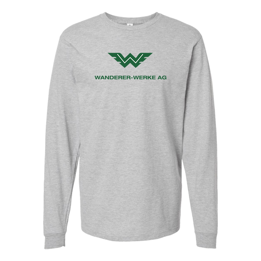 Men's Wanderer Werke Logo  Cotton Long Sleeve T-Shirt