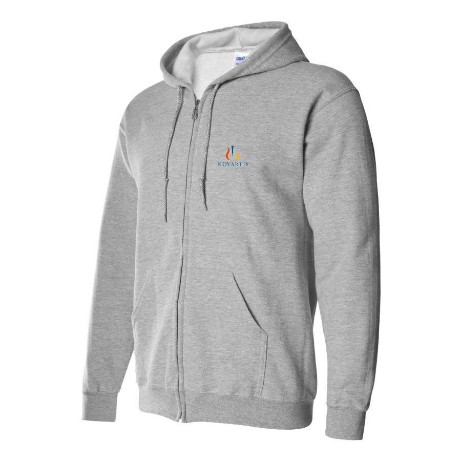 Men's Novartis Logo  Zipper Hoodie