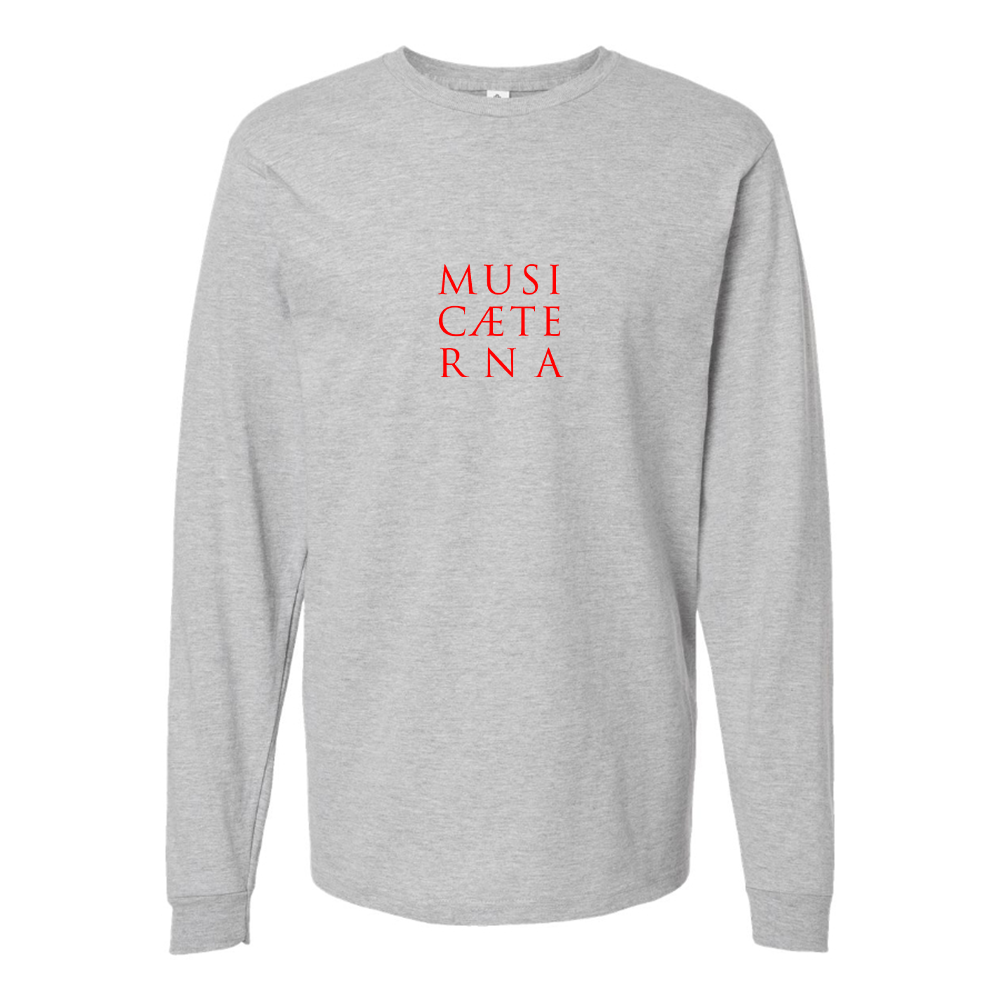 Men's Music Aeterna  Logo Cotton Long Sleeve T-Shirt