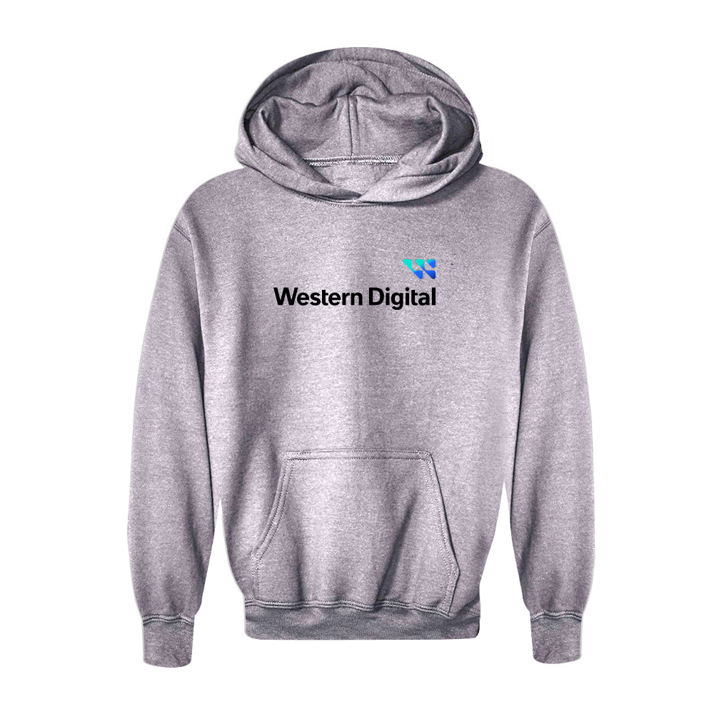 Youth Western Digital  Logo  Pullover Hoodie