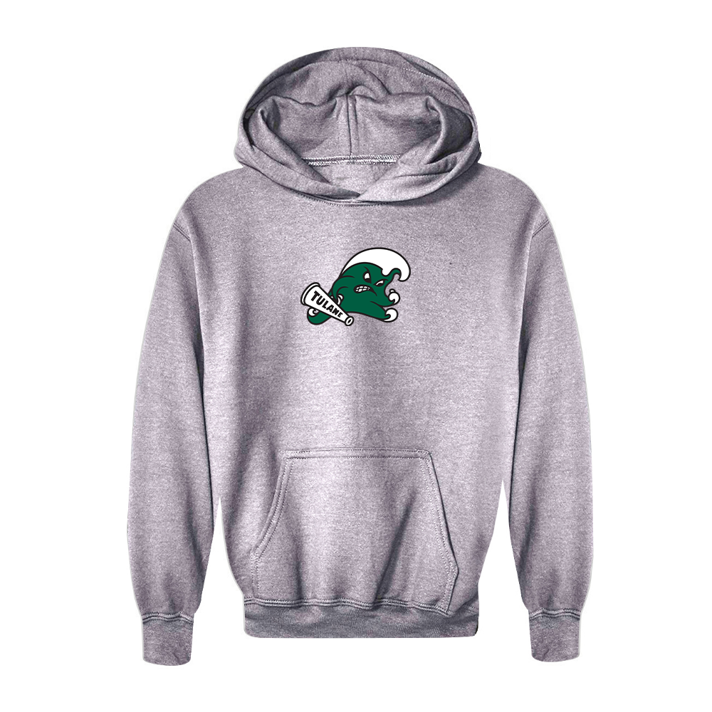 Youth Tulane Green Wave Logo  Pullover Hoodie