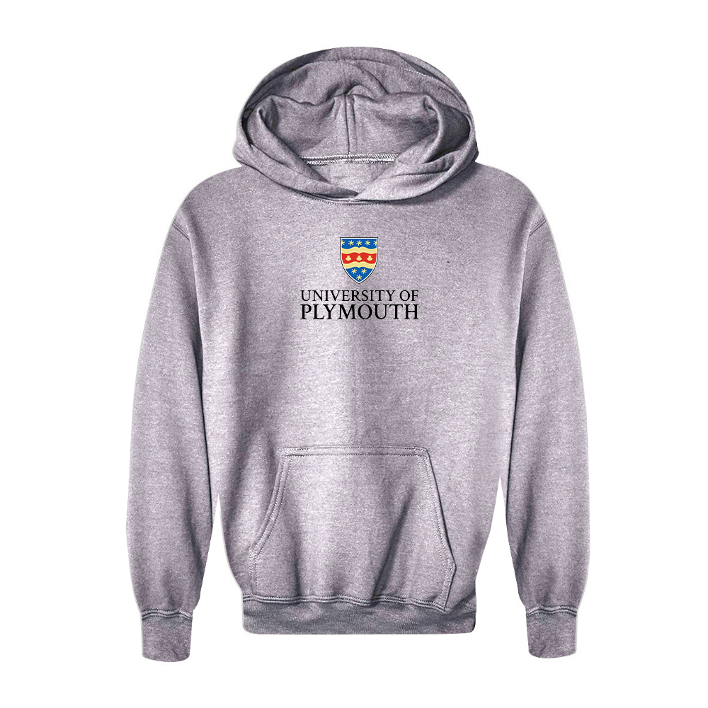 Youth University of Plymouth Logo  Pullover Hoodie