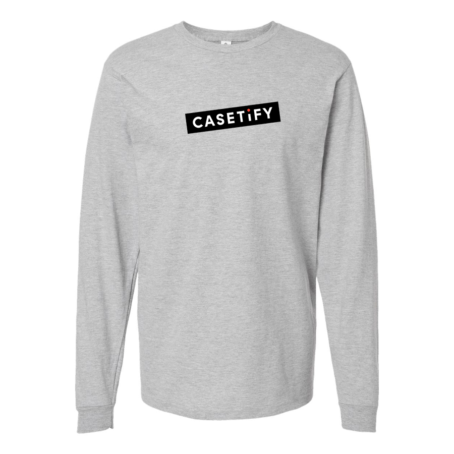 Men's Casetify Logo Cotton Long Sleeve T-Shirt