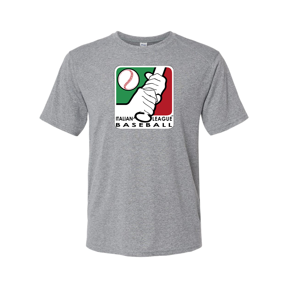 Men's Italian Baseball League Logo Performance T-Shirt