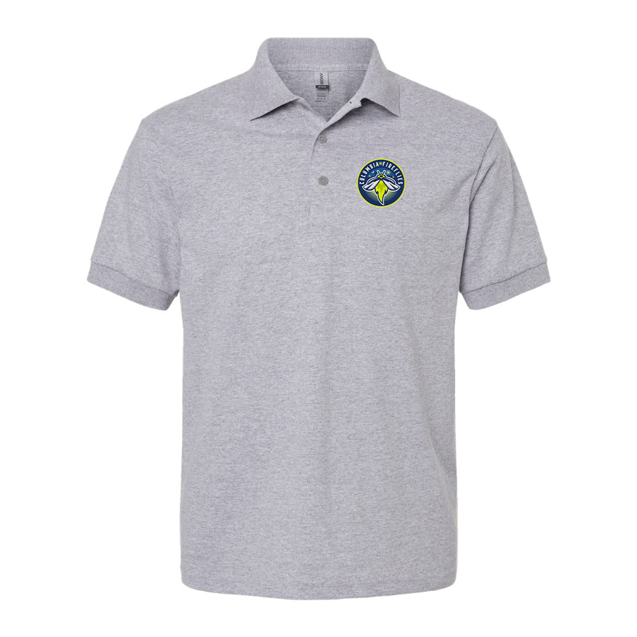 Men's Columbia Fireflies Logo Dry Blend Polo