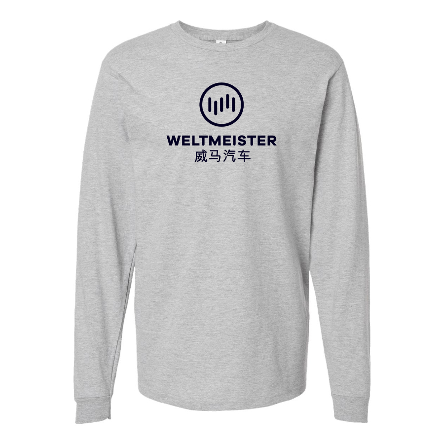 Men's Weltmeister Logo  Cotton Long Sleeve T-Shirt