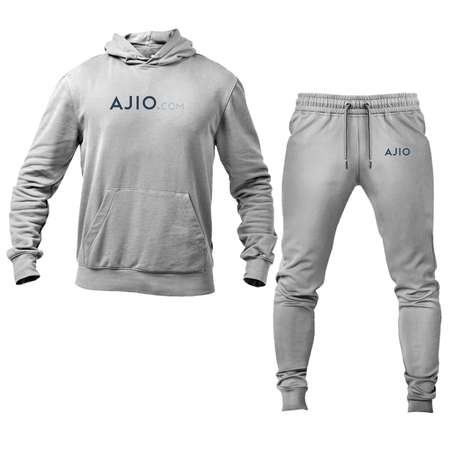 Men's Ajio Logo Hoodie Joggers Set