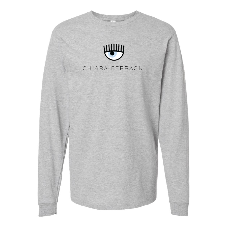 Men's Chiara Ferragni Collection Logo Cotton Long Sleeve T-Shirt