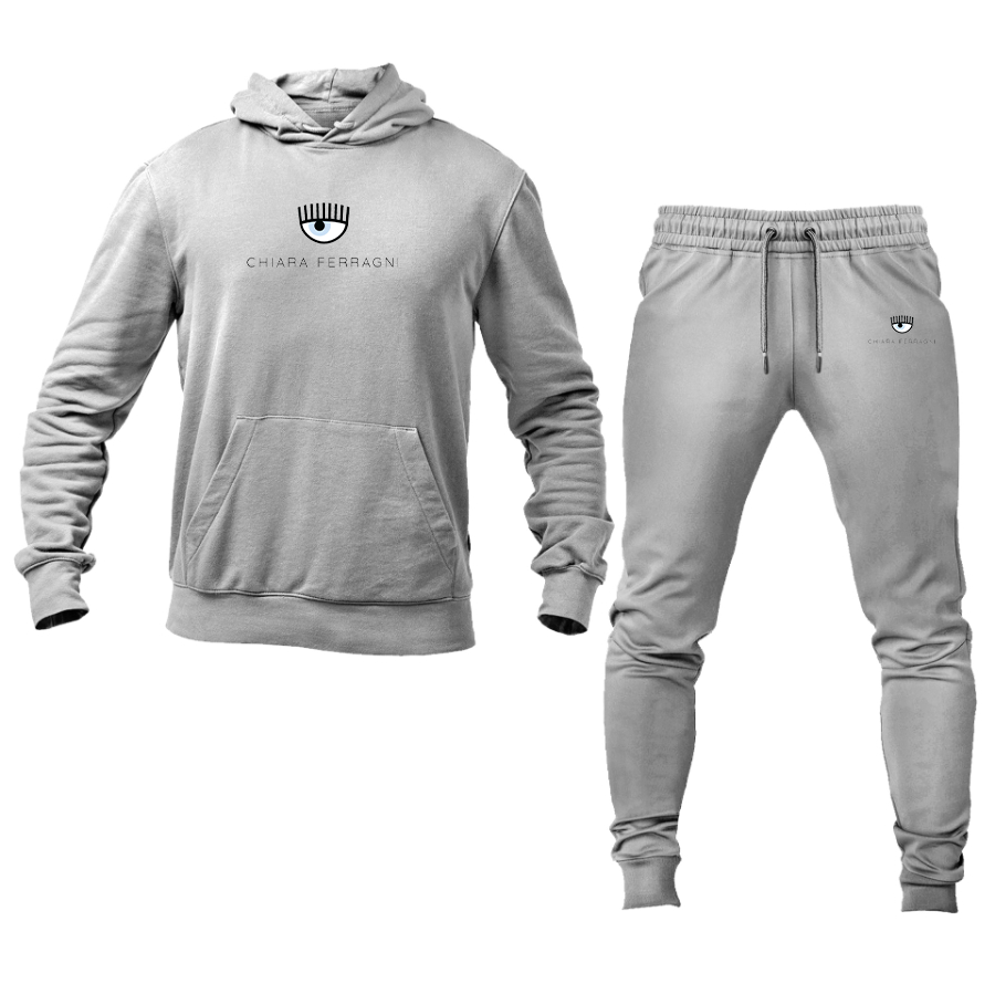 Men's Chiara Ferragni Collection Logo Hoodie Joggers Set